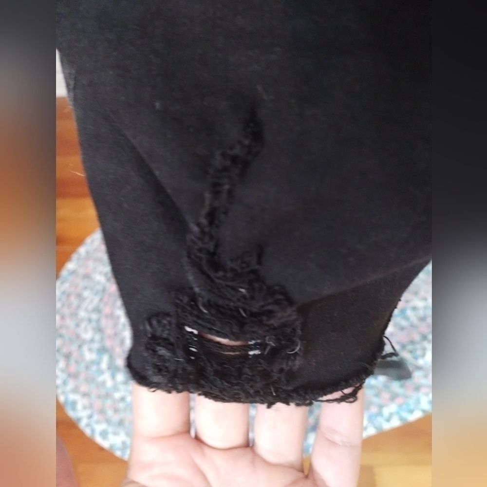 💕 3 for 12 💕Distressed Medium Black Skirt - Picture 3 of 4